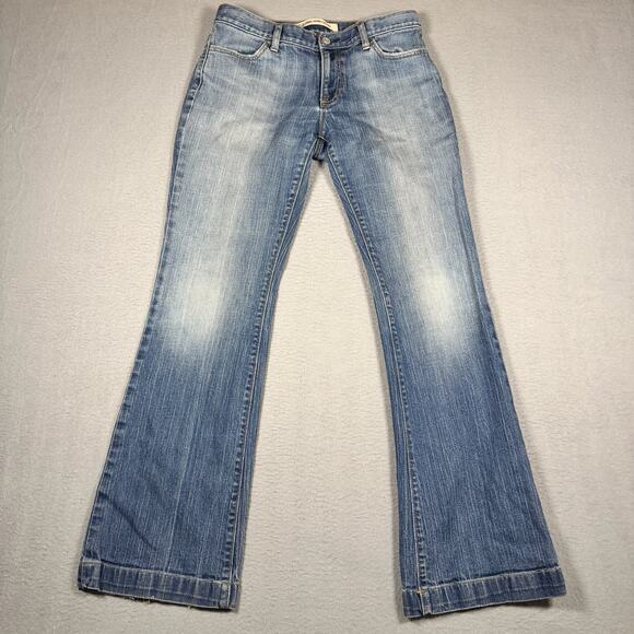 Vintage Gap Women's Y2K Long and Lean Boot Cut Low Mid Rise Faded Jeans- Size 10 - Picture 2 of 8